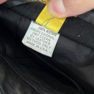 Sexy leather black mini skirt